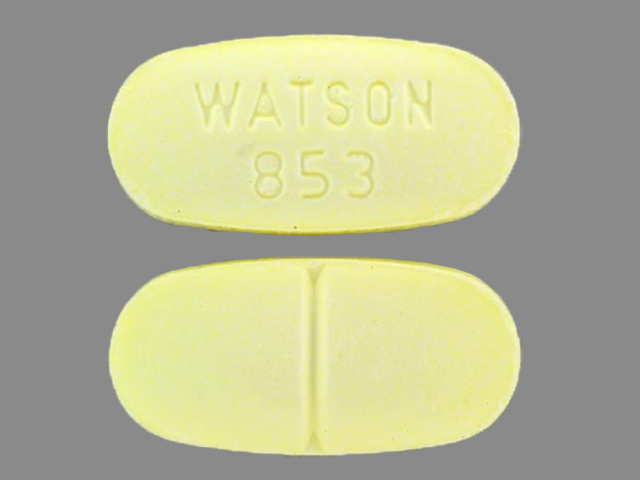 WATSON 853 (Hydrocodone 10mg 325mg)